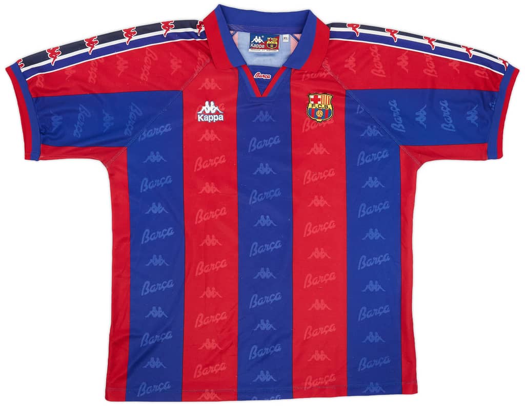 1995-97 Barcelona Home Shirt - 8/10 - (XL)