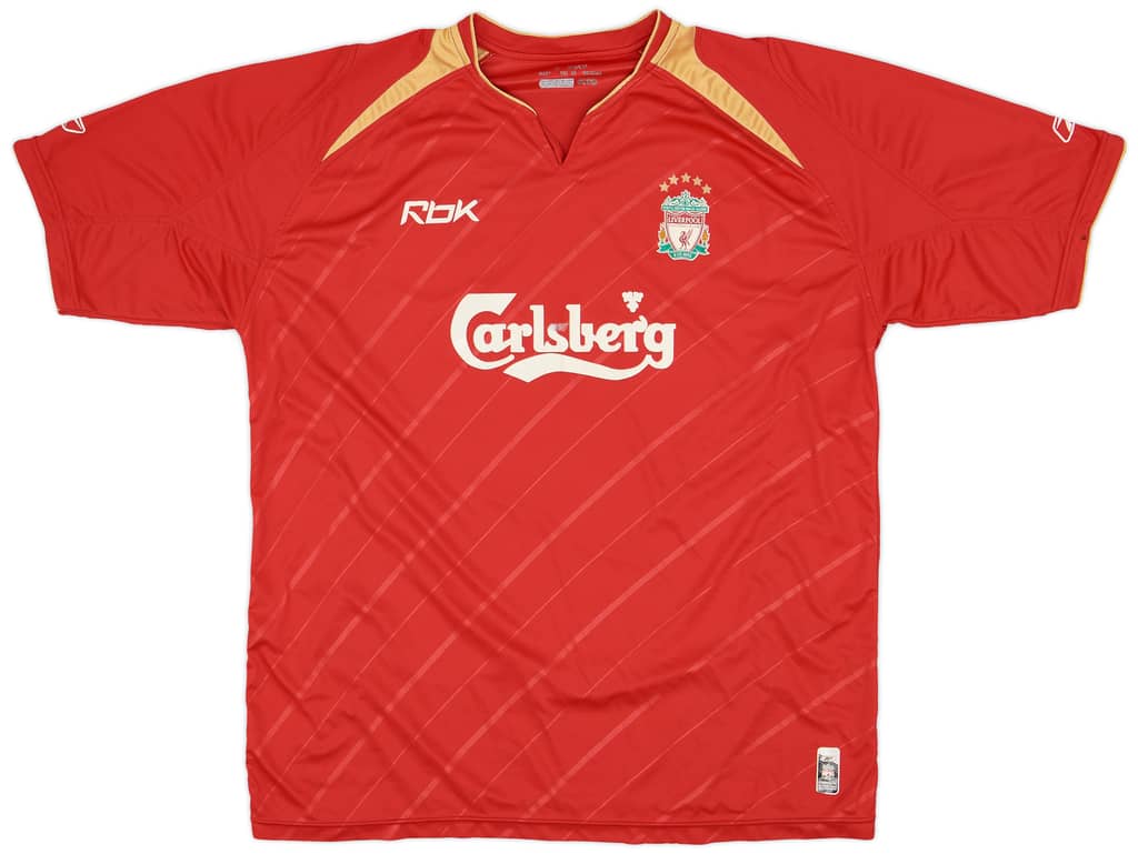 2005-06 Liverpool CL Home Shirt - 6/10 - (XL)