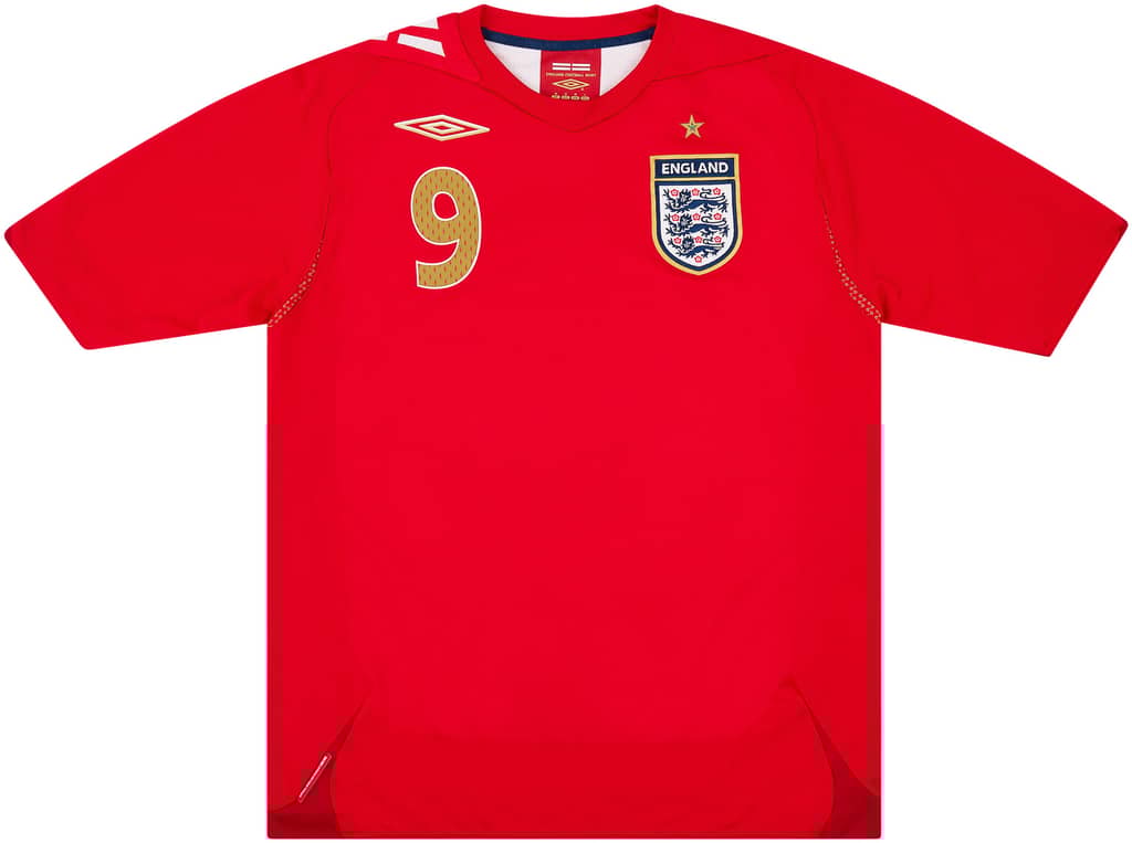 2006-08 England Away Shirt Rooney #9
