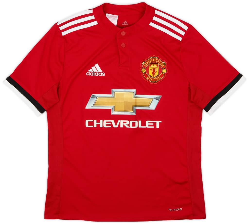 2017-18 Manchester United Home Shirt - 8/10 - (L.Boys)