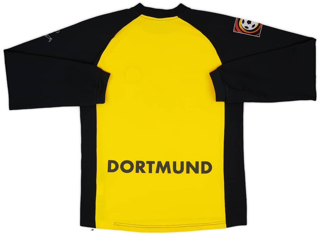 2001-02 Borussia Dortmund Home L/S Shirt - 4/10 - (XL.Boys)