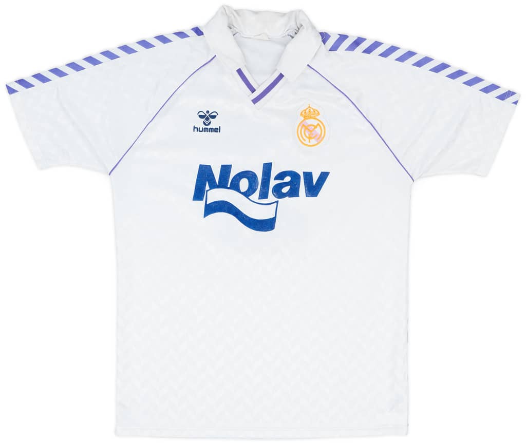 1987-89 Real Madrid Match Issue Home Shirt #3