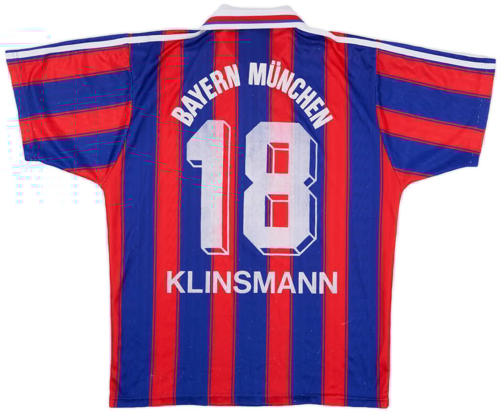 1995-97 Bayern Munich Home Shirt Klinsmann #18 - 5/10 - (M)