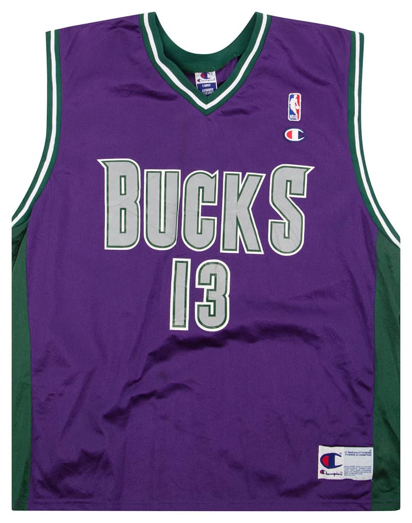 2001-02 Milwaukee Bucks Robinson #13 Champion Jersey (Away) L