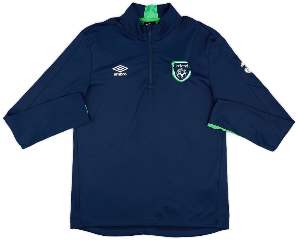 2016-17 Ireland Umbro 1/4 Zip Drill Top - 8/10 - (L)