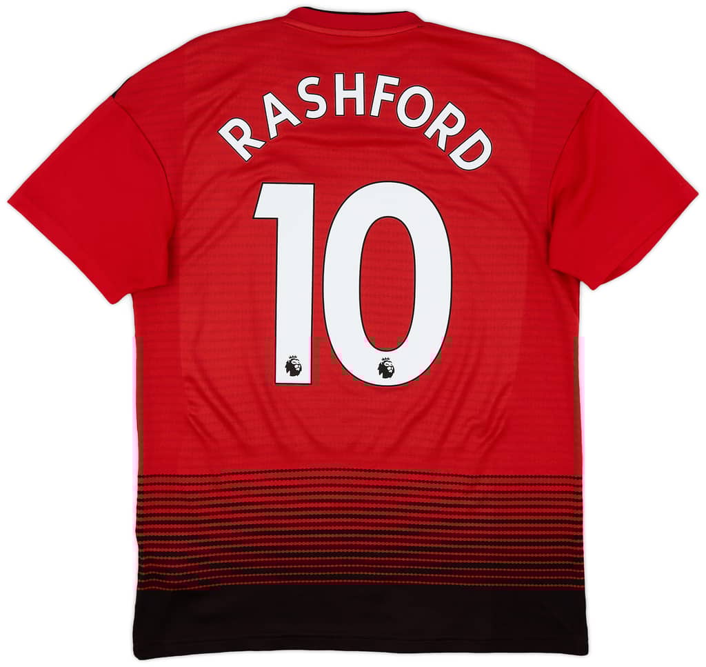 2018-19 Manchester United Home Shirt Rashford #10 - 6/10 - (M)