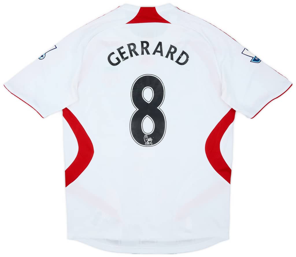 2007-08 Liverpool Away Shirt Gerrard #8 - 5/10 - (XL)