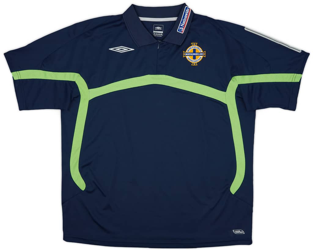 2004-05 Northern Ireland Umbro 1/4 Zip Polo Shirt - 7/10 - (XL)
