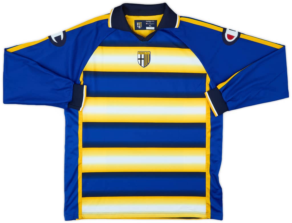 2004-05 Parma Home L/S Shirt #4 - 8/10 - (XL)