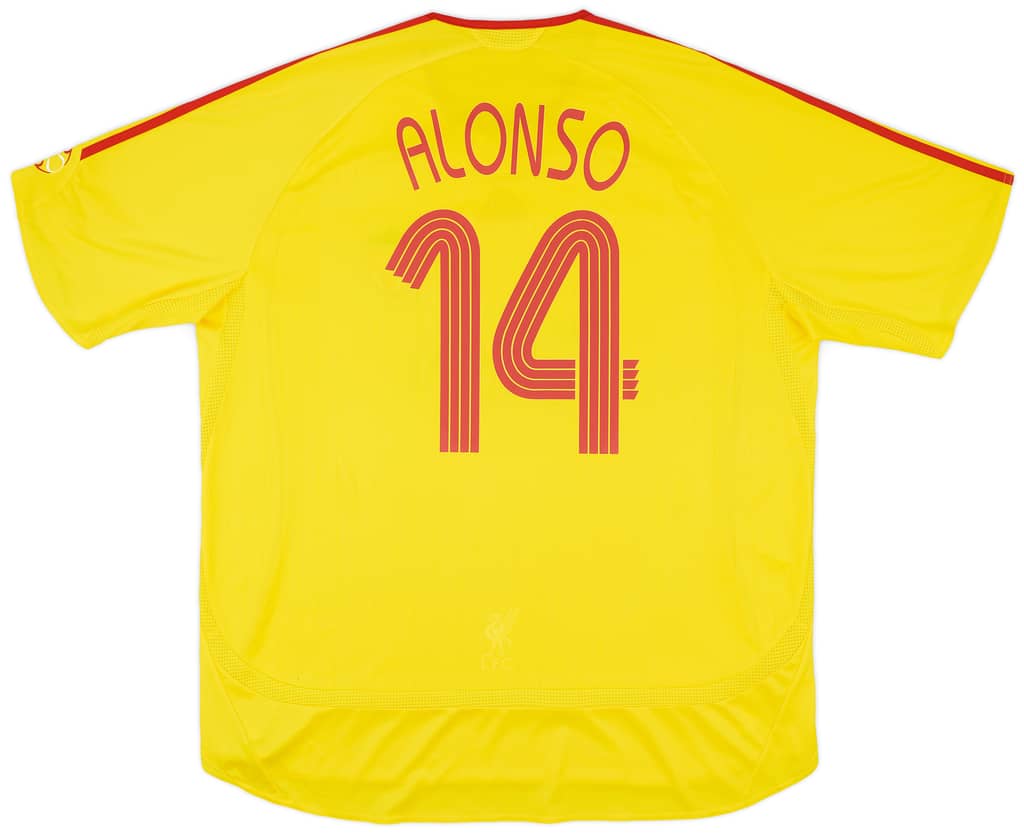 2006-07 Liverpool Away Shirt Alonso #14 - 5/10 - (XXL)