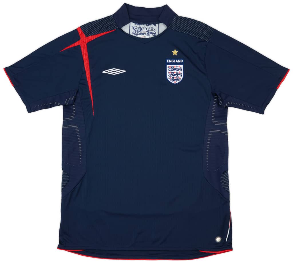 2005-06 England GK S/S Shirt - 8/10 - (L)
