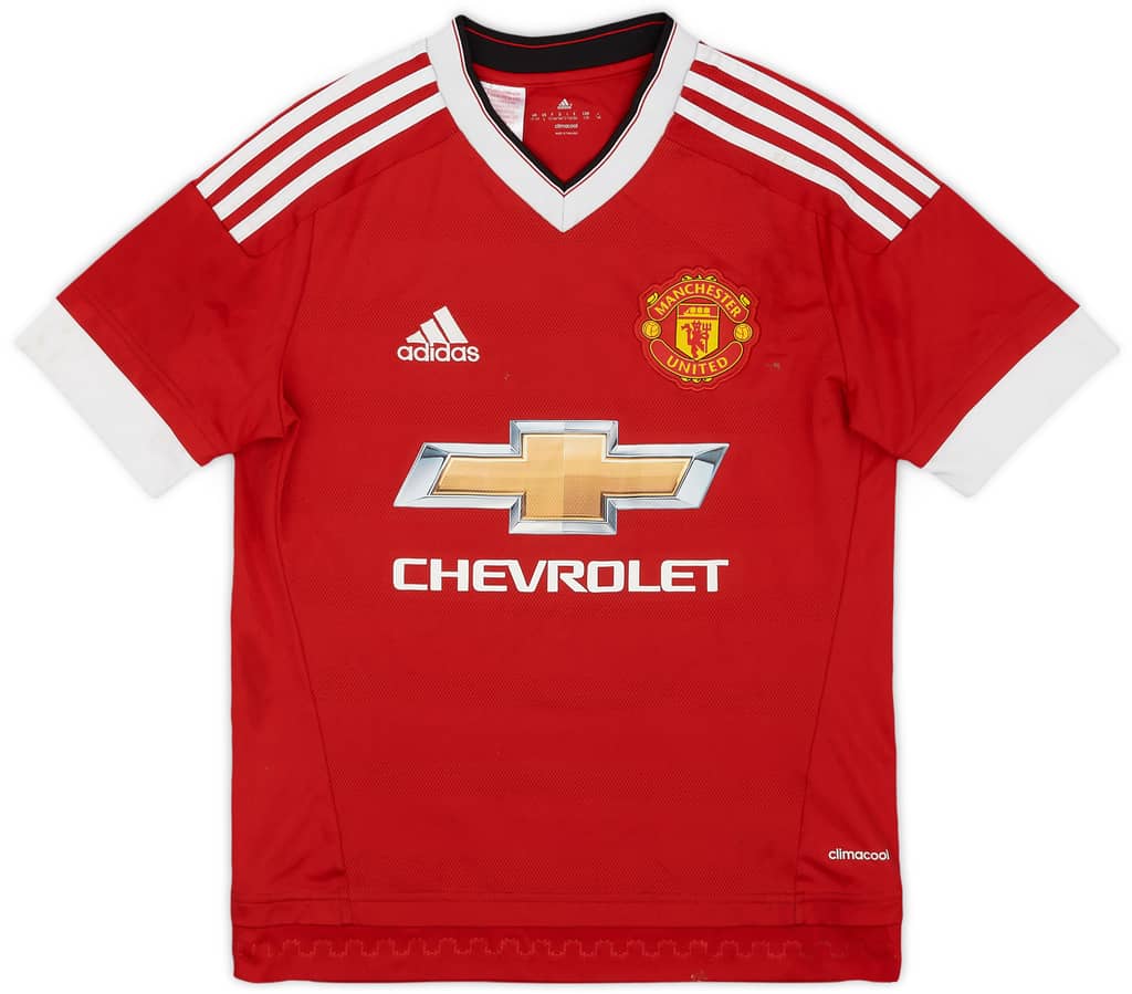 2015-16 Manchester United Home Shirt - 6/10 - (L.Boys)