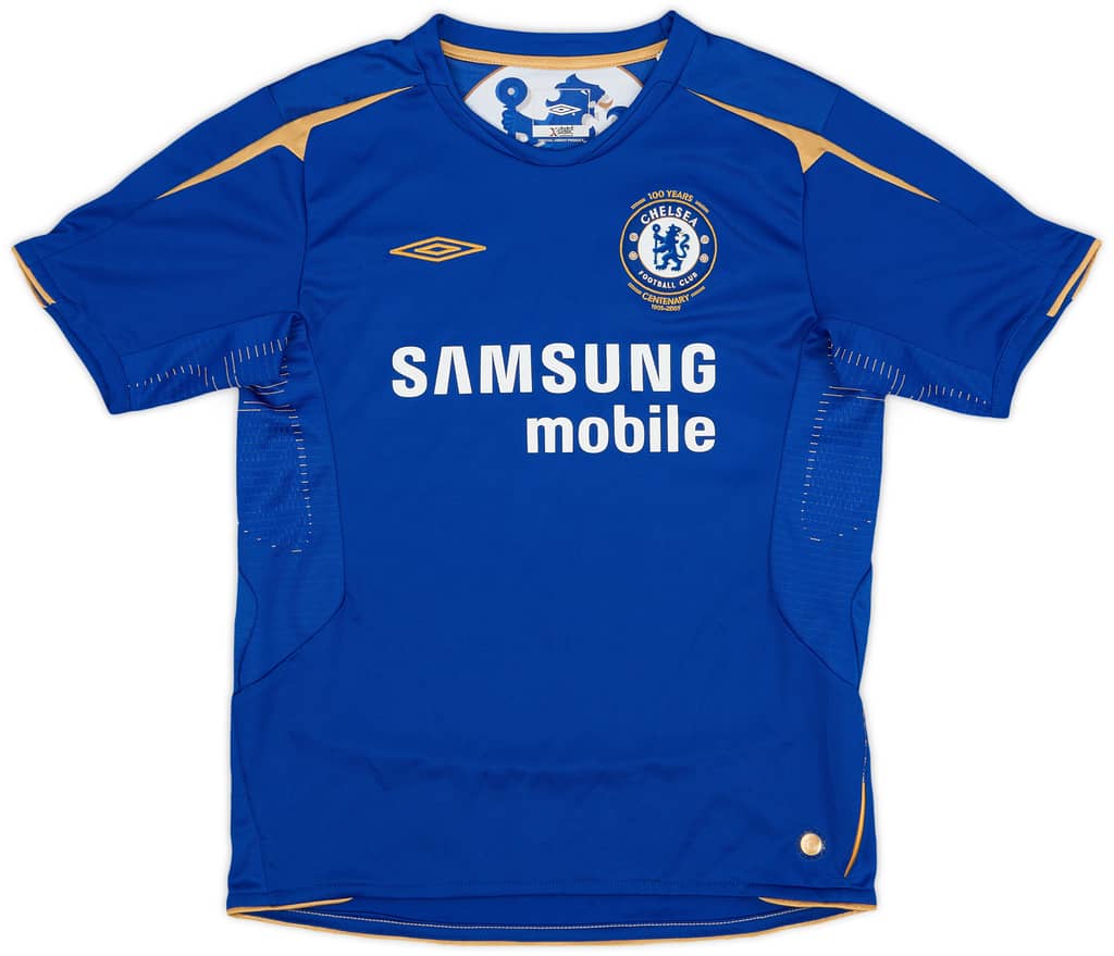 2005-06 Chelsea Centenary Home Shirt - 9/10 - (M.Boys)