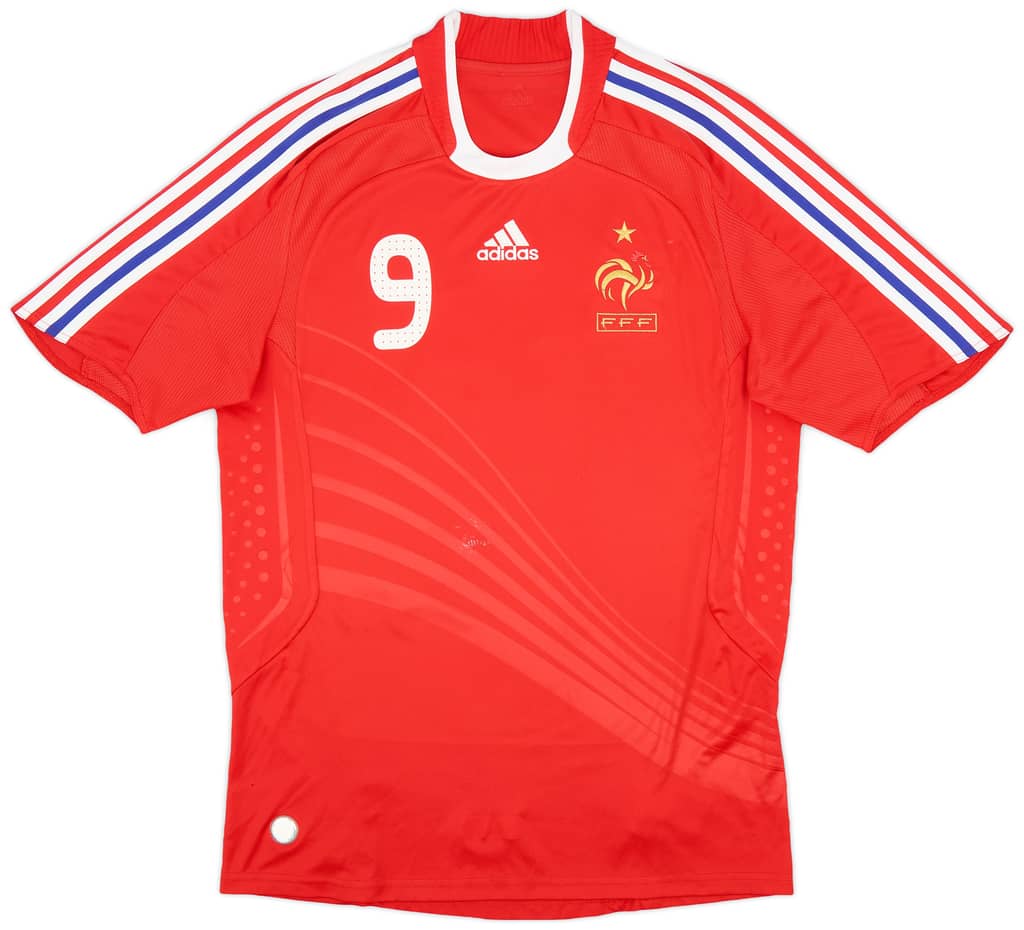 2007-08 France Away Shirt Benzema #9 - 6/10 - (M)