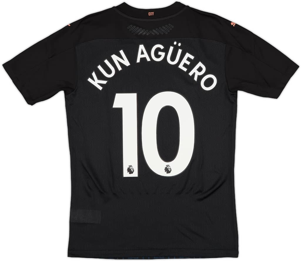 2020-21 Manchester City Player Issue Away Shirt Kun Aguero #10 (S)
