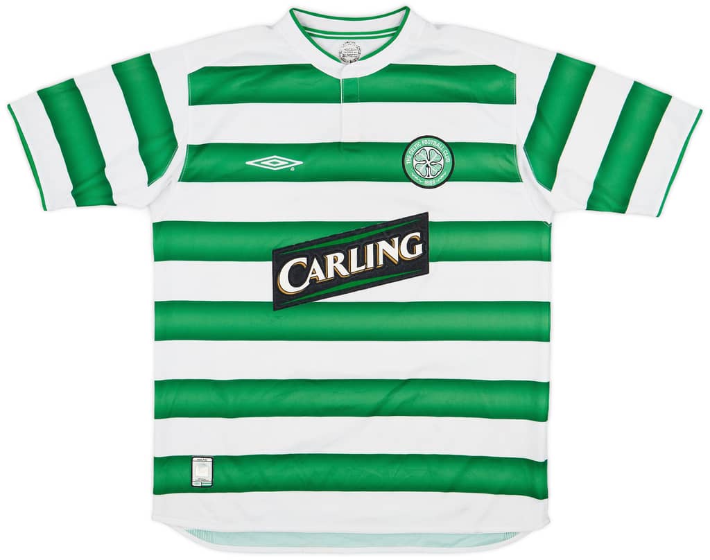 2003-04 Celtic Home Shirt Petrov #19 - 8/10 - (M)