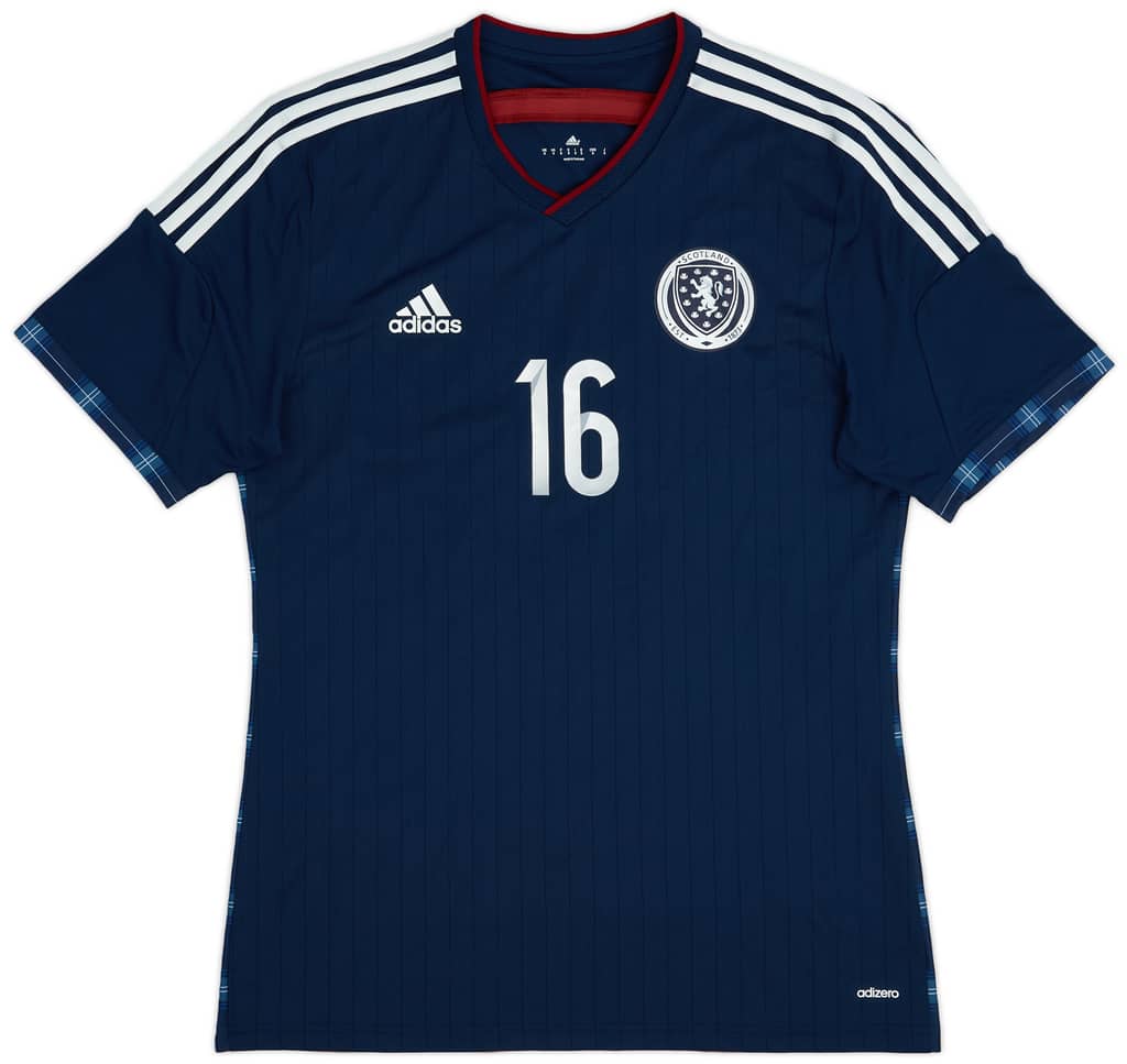 2014-15 Scotland Youth Player Issue Home Shirt #16 - 9/10 - (M)