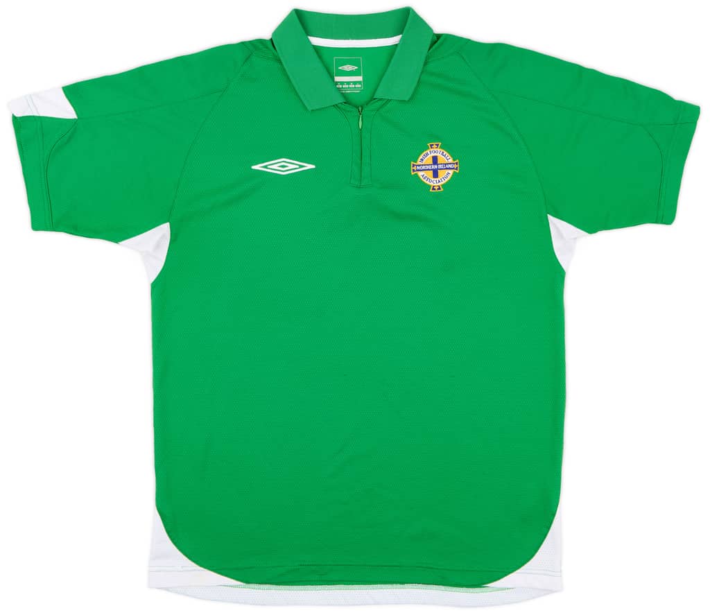 2006-08 Northern Ireland Umbro 1/4 Zip Training Shirt - 8/10 - (M)