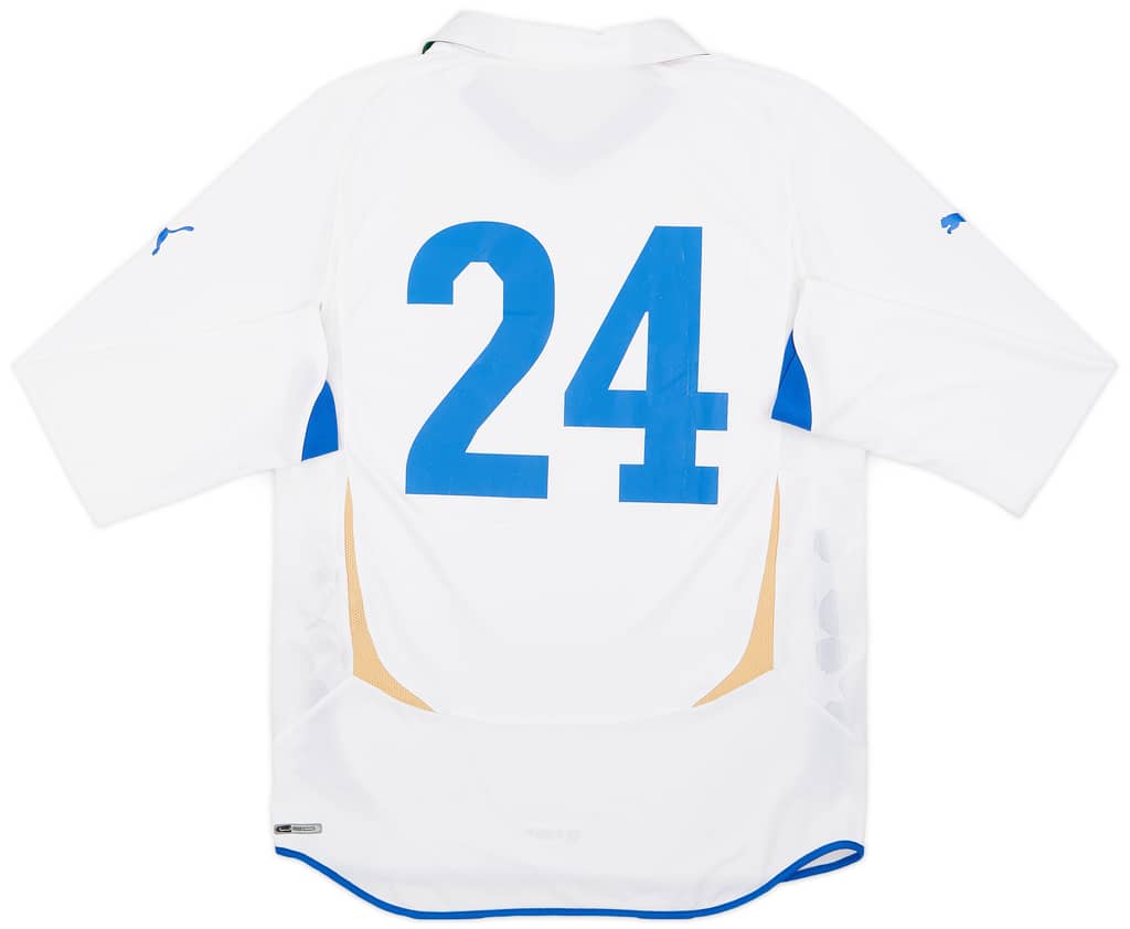 2010-12 Italy Player Issue Away L/S Shirt #24 - 7/10 - (L)