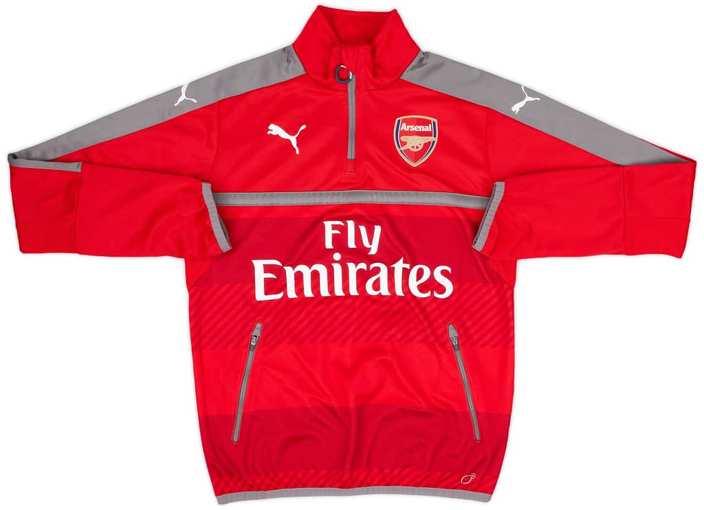 2016-17 Arsenal Puma 1/4 Zip Drill Top - 8/10 - (S)