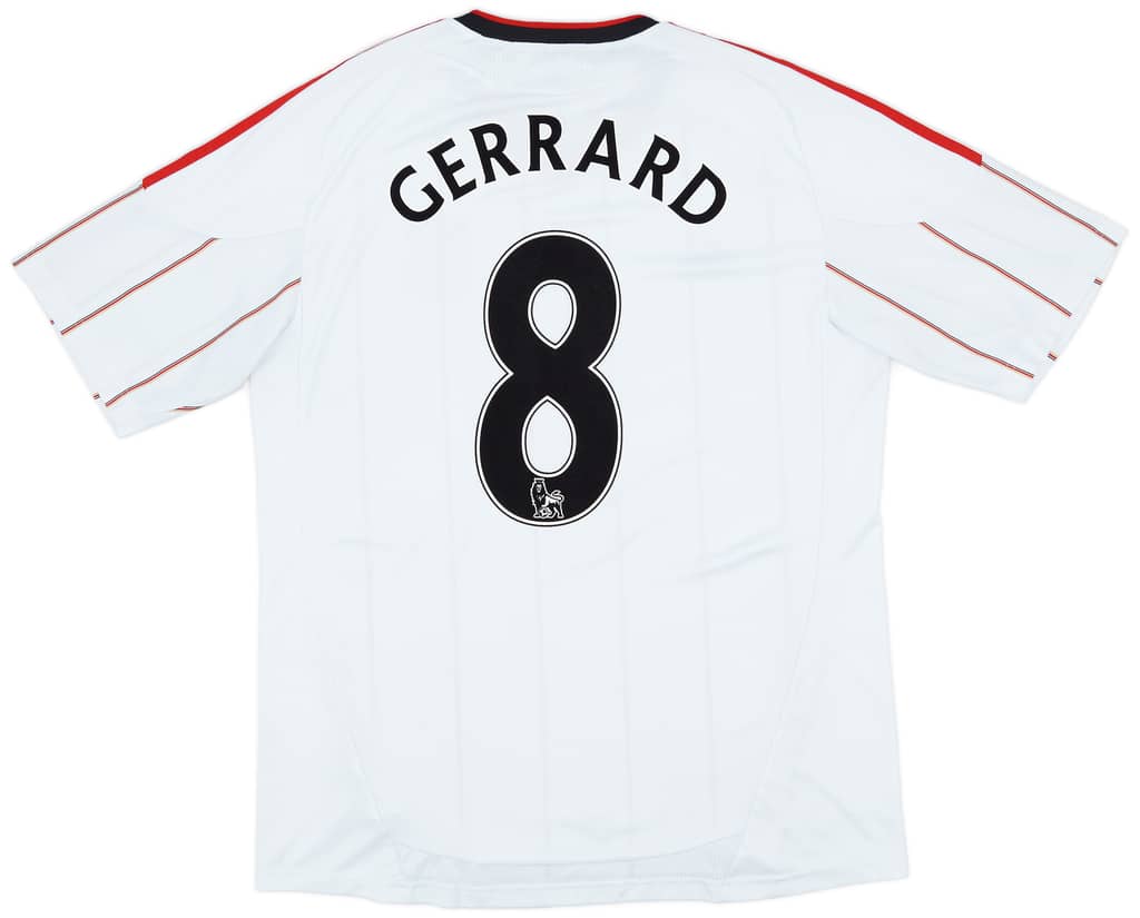 2010-11 Liverpool Away Shirt Gerrard #8 - 6/10 - (L)