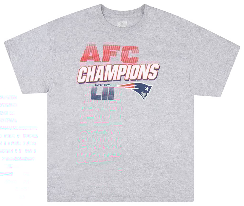 2018 New England Patriots AFC Champions Graphic Tee XL