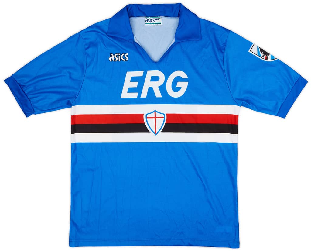 1990-92 Sampdoria Home Shirt - 9/10 - (L)