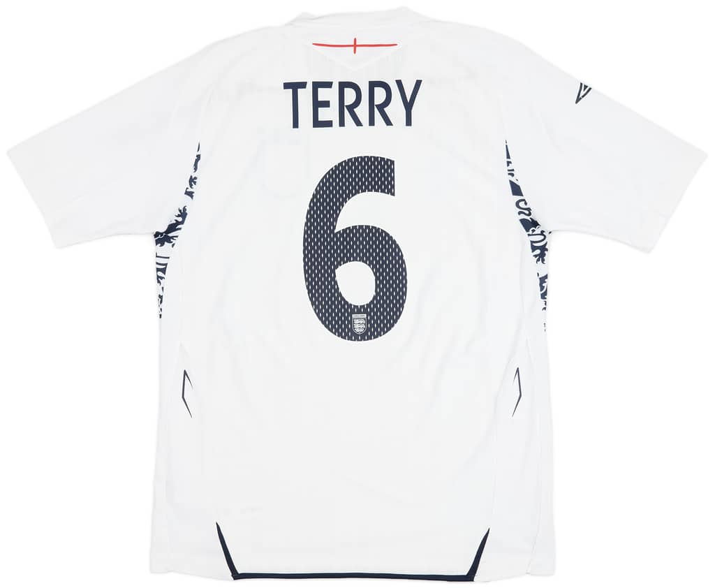 2007-09 England Home Shirt Terry #6 - 6/10 - (L)