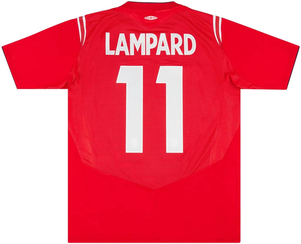 2004-06 England Away Shirt Lampard #11 - 6/10 - (S)