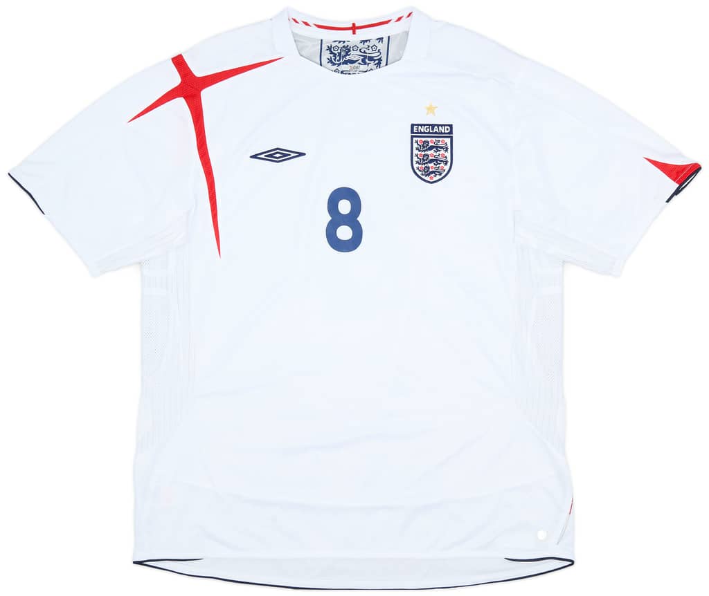 2005-07 England Home Shirt Lampard #8 - 7/10 - (XXL)