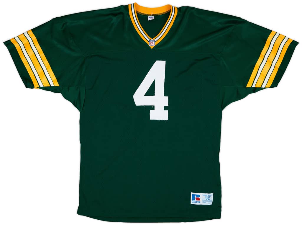 1992-96 Green Bay Packers Favre #4 Russell Athletic Authentic Home Jersey - 5/10 - (XXL)