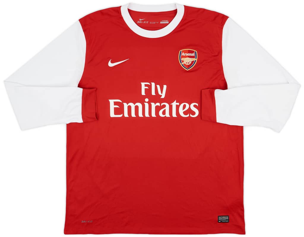 2010-11 Arsenal Home L/S Shirt Fabregas #4 - 9/10 - (XL)