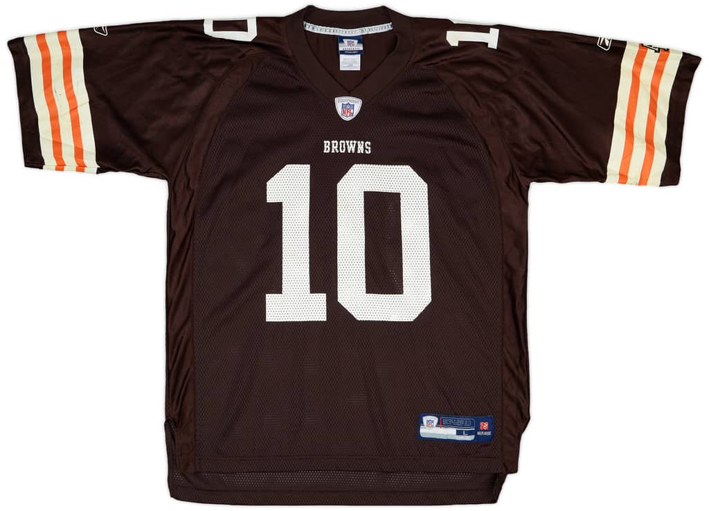 2007 Cleveland Browns Quinn #10 Reebok On Field Home Jersey - 6/10 - (L)