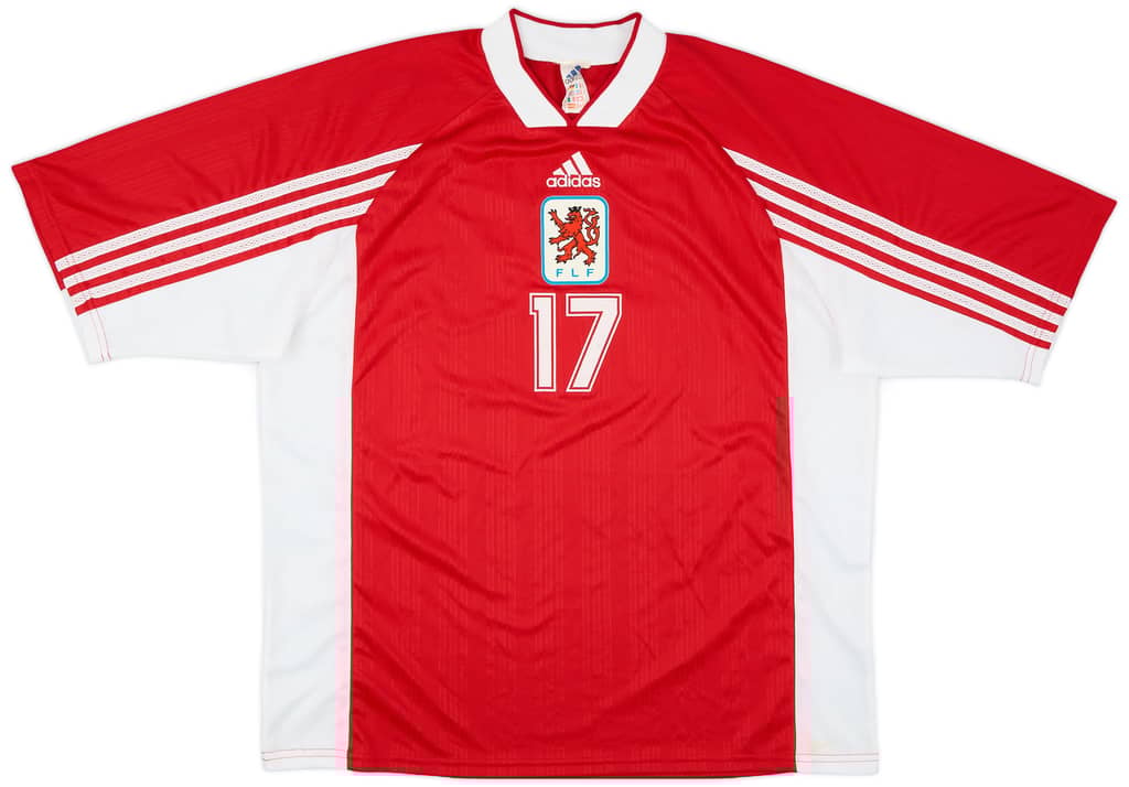 1998-99 Luxembourg Match Worn Home Shirt #17 (Holtz)