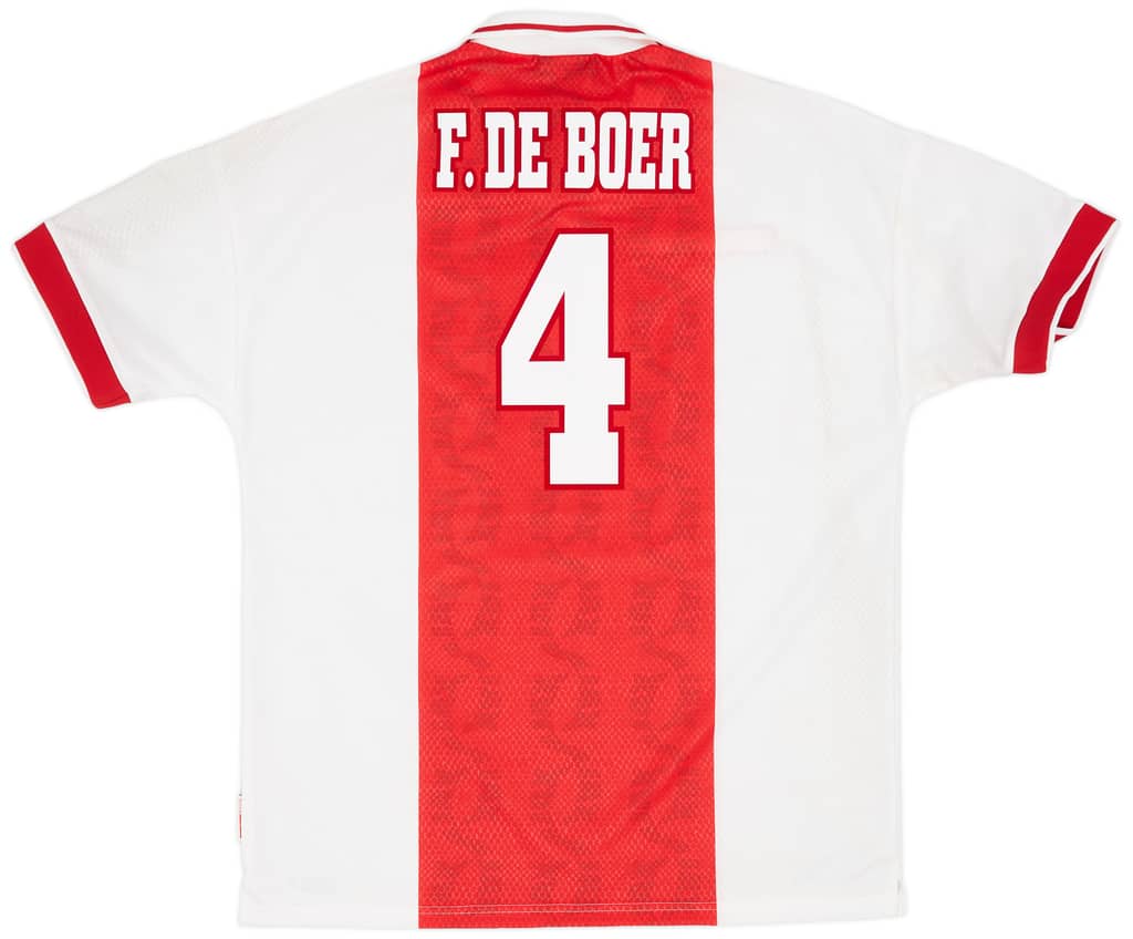 1998-99 Ajax Home Shirt F.De Boer #4 (XL)