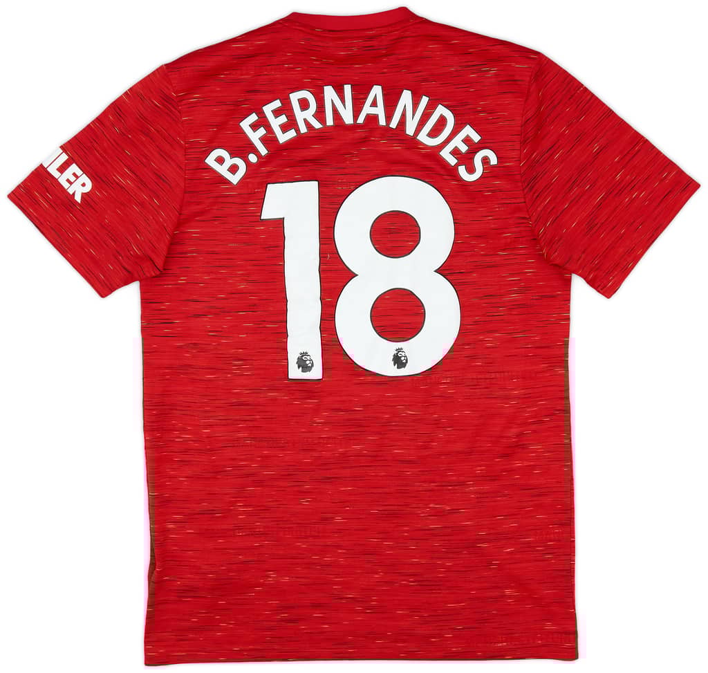 2020-21 Manchester United Home Shirt B.Fernandes #18 - 5/10 - (M)