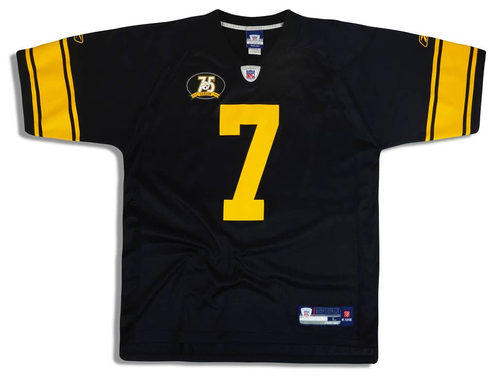2007 Pittsburgh Steelers Roethlisberger #7 Reebok On Field Jersey (Home) L