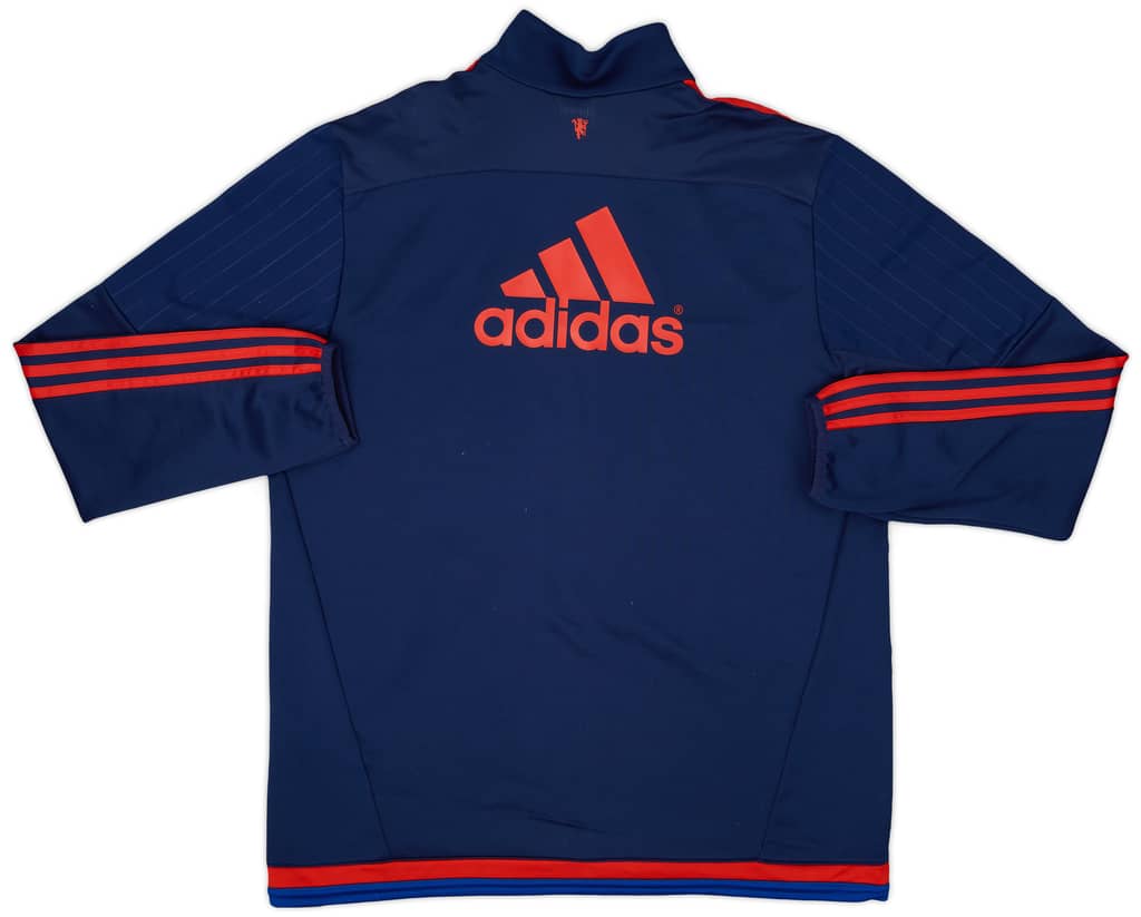 2015-16 Manchester United adidas 1/4 Zip Training Top - 8/10 - (L)