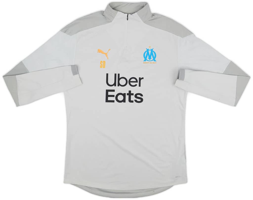 2019-20 Olympique Marseille Staff Issue Puma 1/4 Zip Drill Top SD - 8/10 - (L)