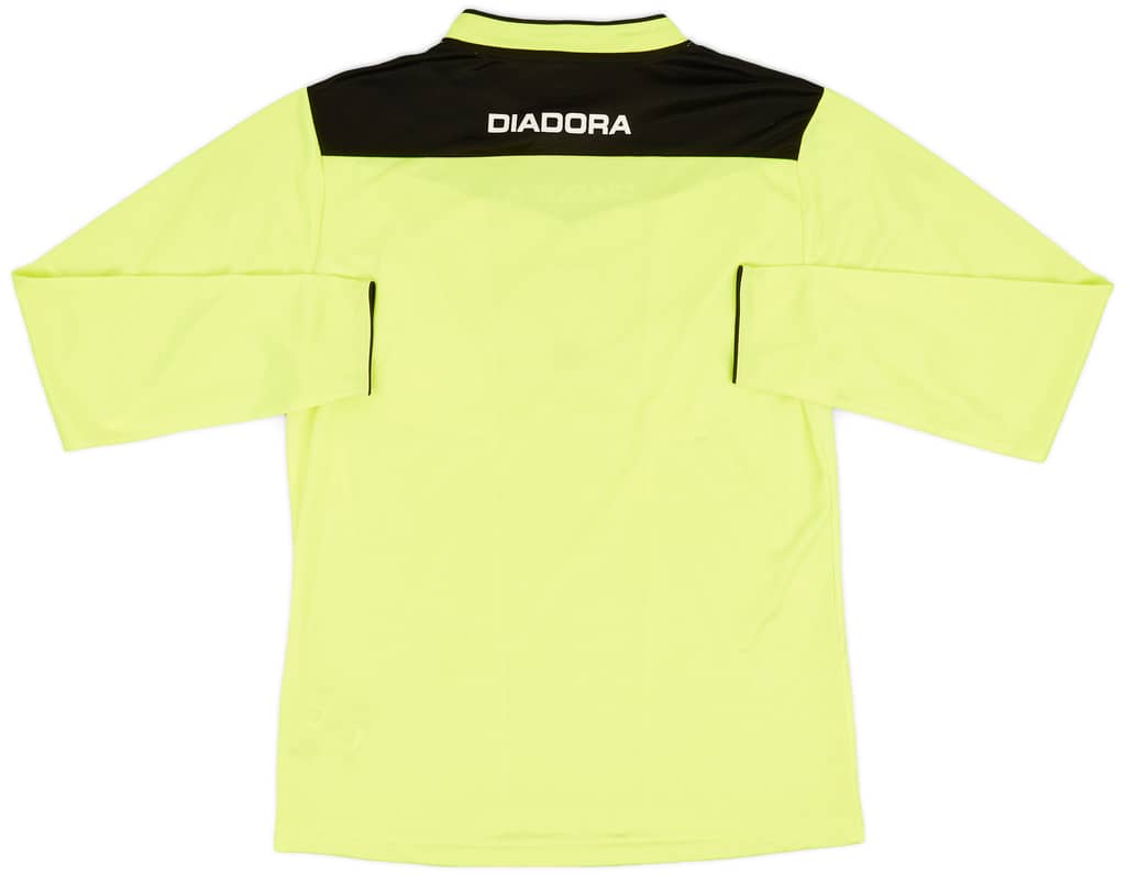 2014-15 Italy FIGC Diadora Referee L/S Shirt - 9/10 - (M)