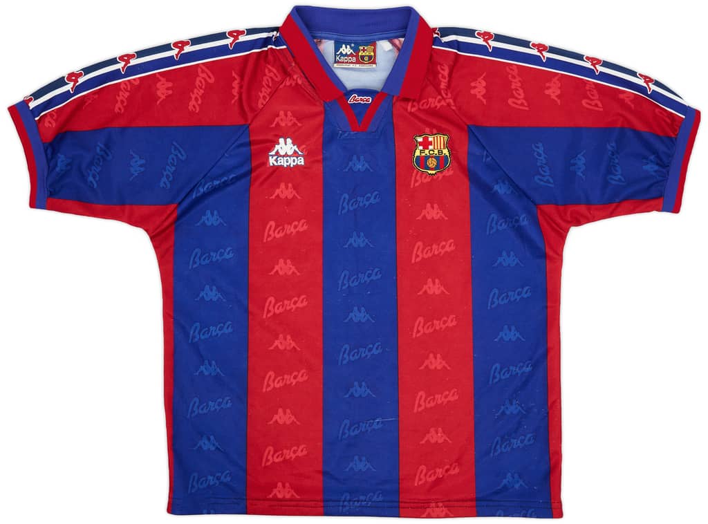 1995-97 Barcelona Home Shirt - 7/10 - (XL)
