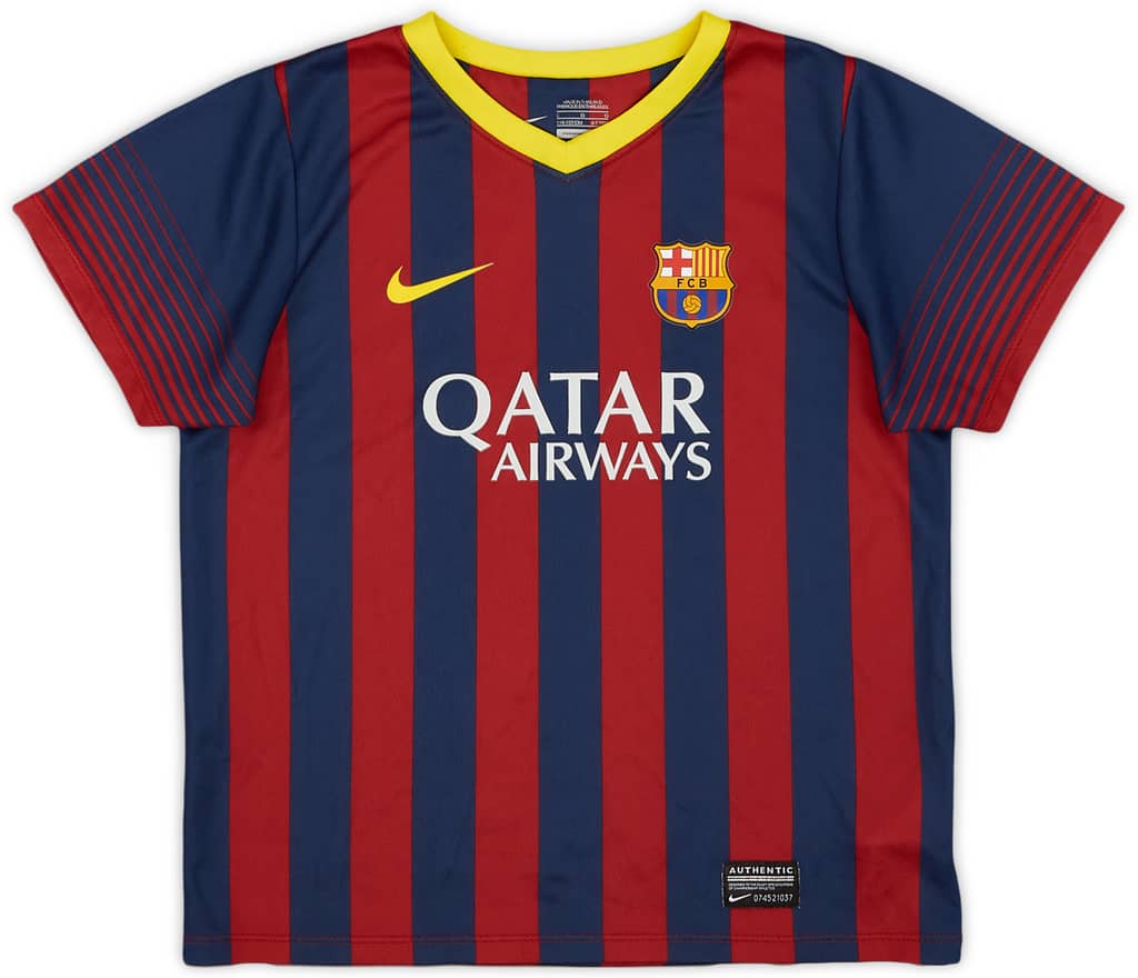 2013-14 Barcelona Home Shirt - 9/10 - (6-7 Years)