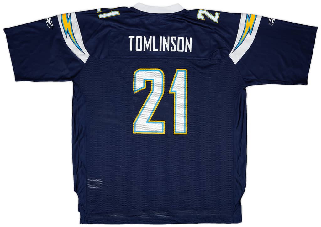 2008-09 San Diego Chargers Tomlinson #21 Reebok On Field Home Jersey - 7/10 - (XXL)