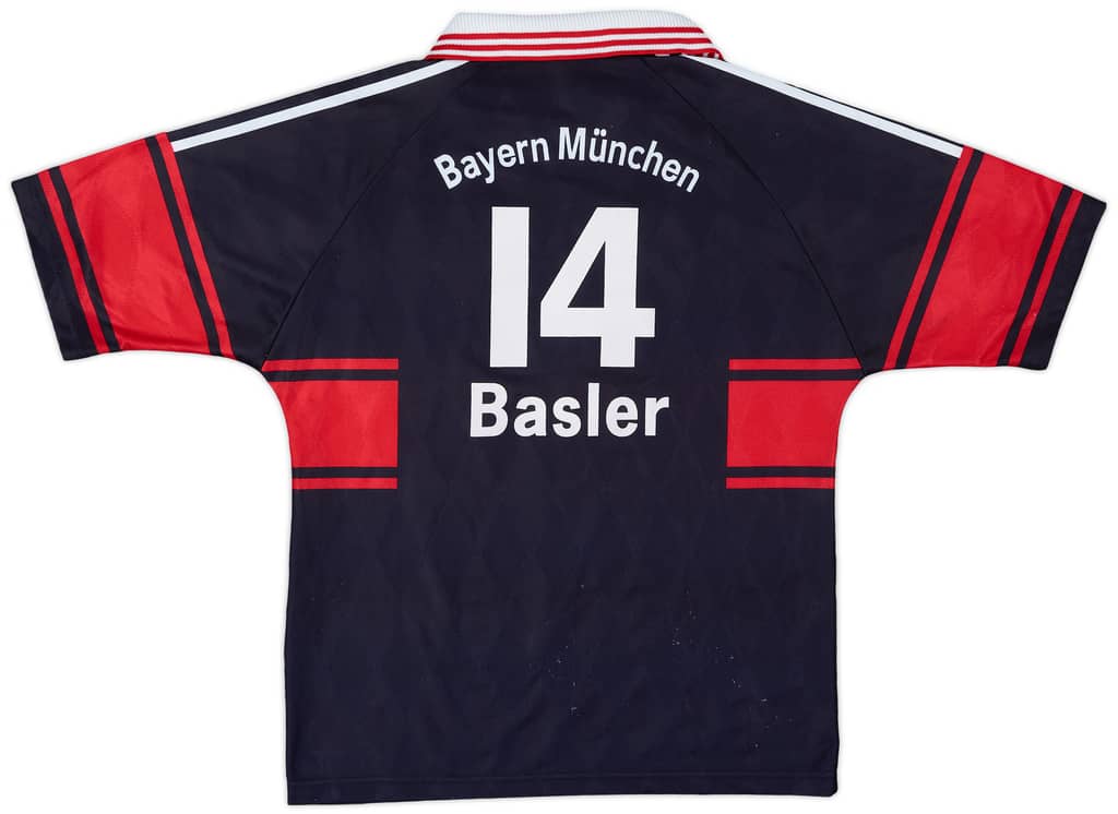1997-99 Bayern Munich Home Shirt Basler #14 - 9/10 - (XL.Boys)