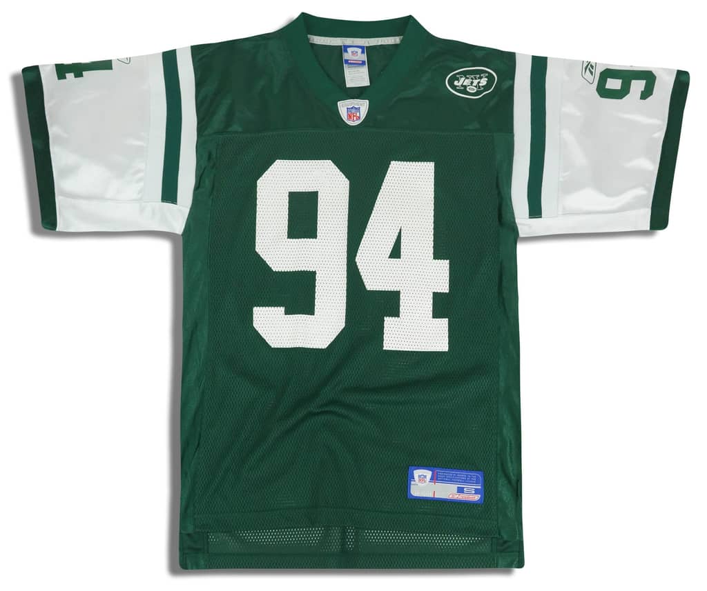 2002-04 New York Jets Abraham #94 Reebok On Field Jersey (Home) XL