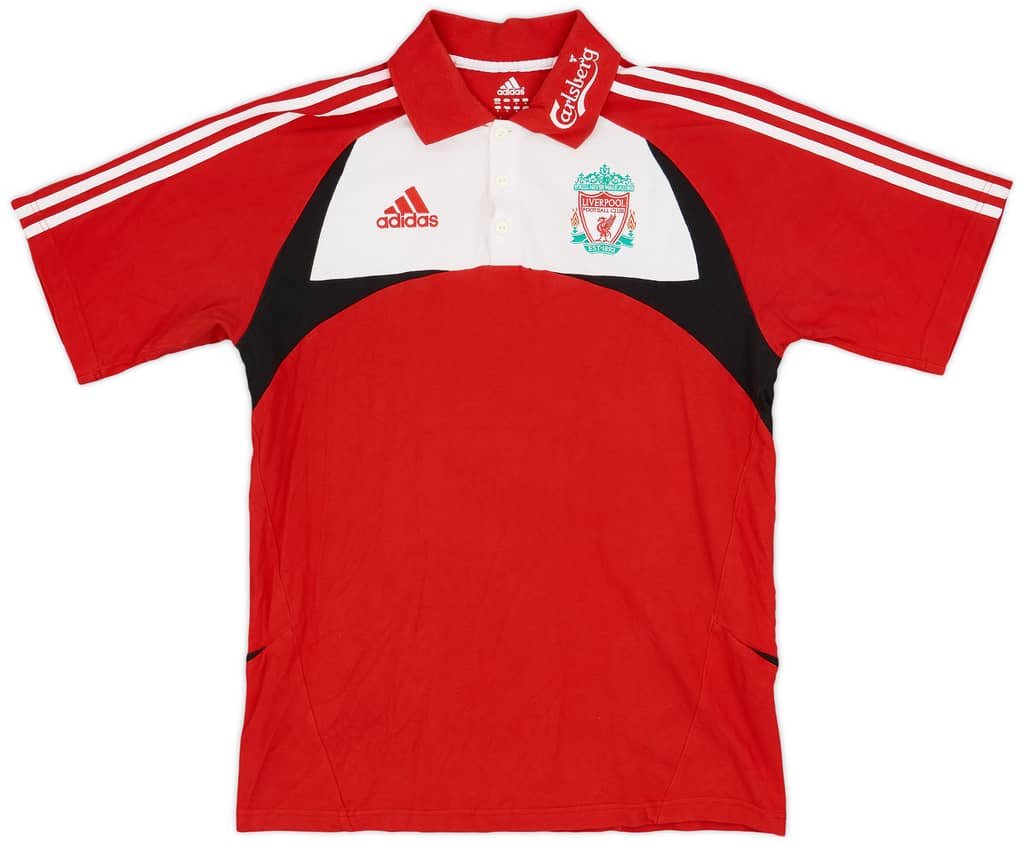 2007-08 Liverpool adidas Polo Shirt - 7/10 - (M)