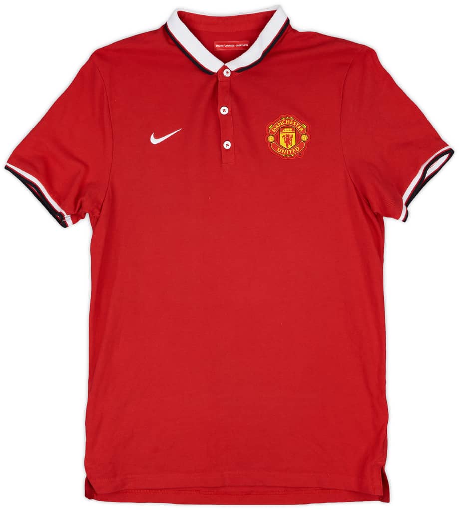 2014-15 Manchester United Nike Polo Shirt - 7/10 - (M)