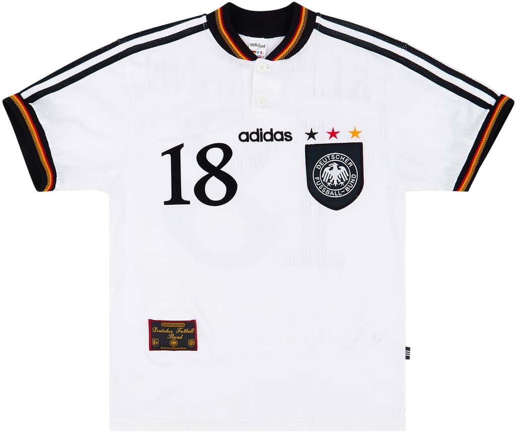 1996-98 Germany Home Shirt Klinsmann #18