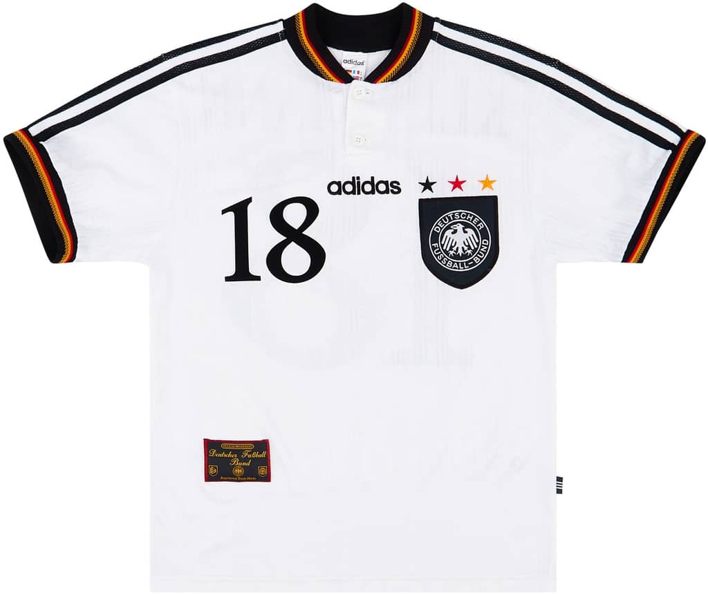 1996-98 Germany Home Shirt Klinsmann #18 - 6/10 - (S)