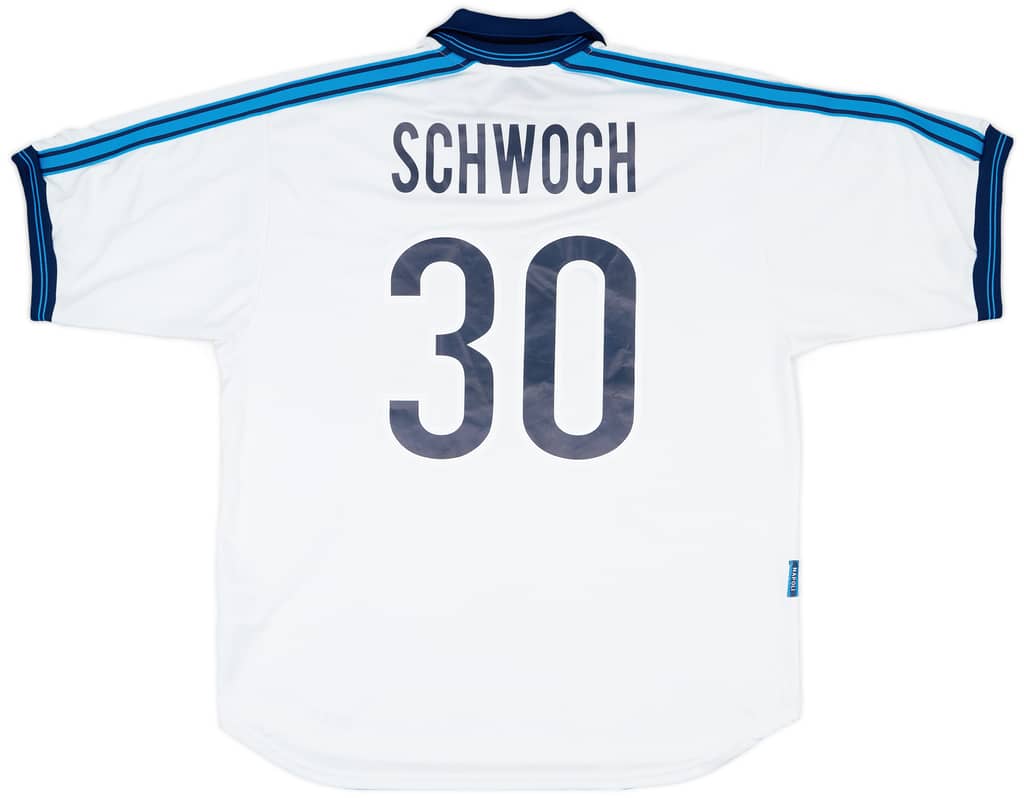 1998-99 Napoli Match Issue Away Shirt Schwoch #30